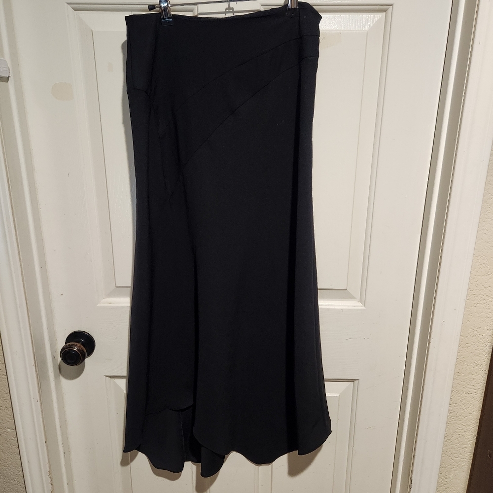 Vintage 90s Express black witchy goth skirt a line Flowy Y2K
